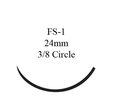 Ethicon Z443H PDS II Absorbable Suture with Needle, Reverse Cutting Monofilament