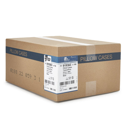 Everyday Blue Tissue / Poly Pillowcase, 21 x 30 Inch by Tidi Products product image - view 3