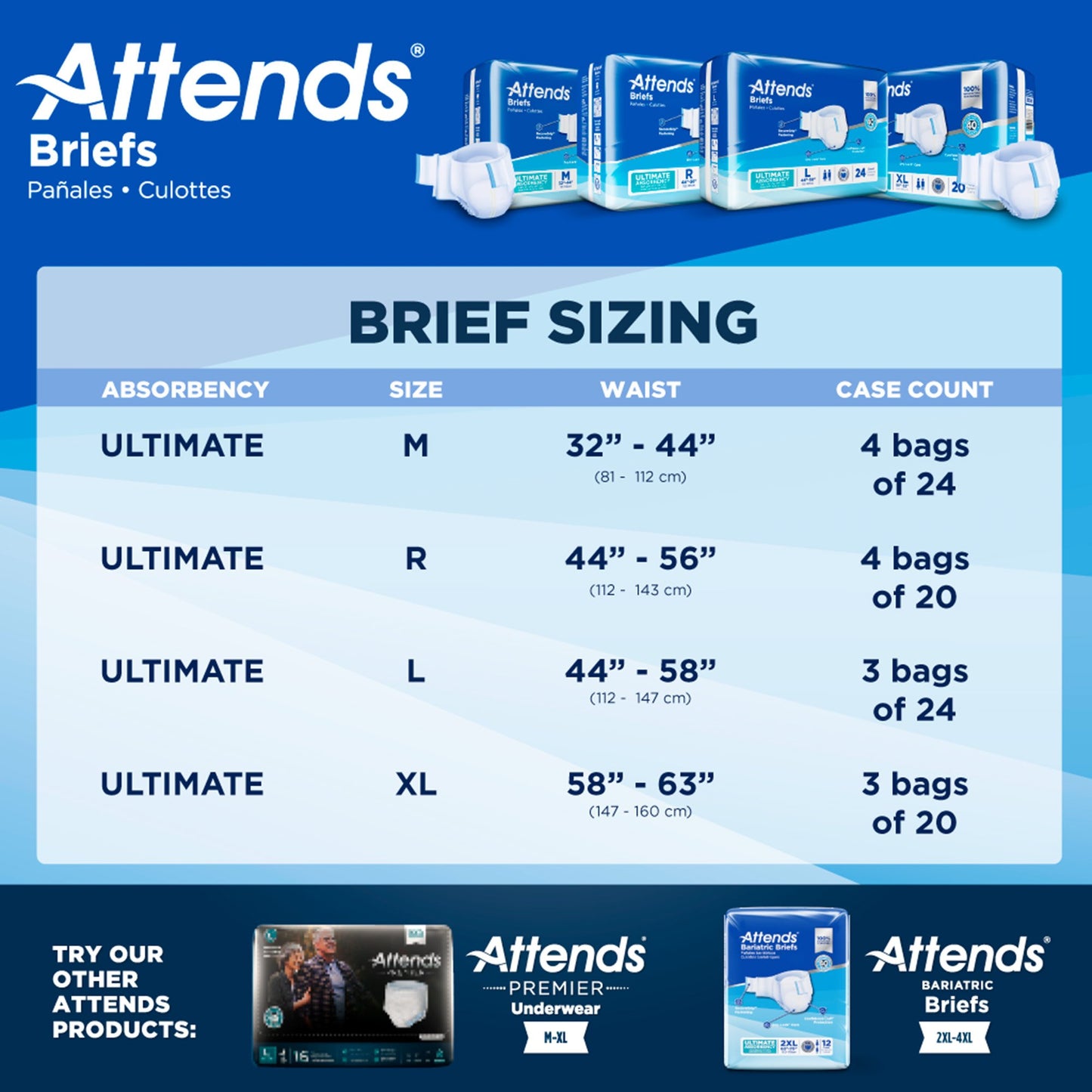 Attends® Advanced Briefs, Medium