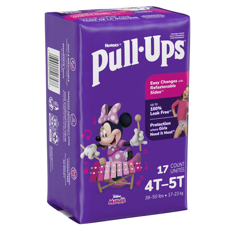 Kimberly-Clark 51357 Pull-Ups Learning Designs for Girls Training Pants, 4T to 5T