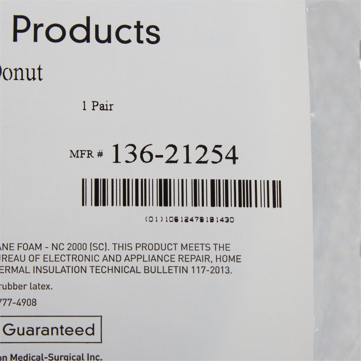 McKesson 136-21254  Doughnut Cushion