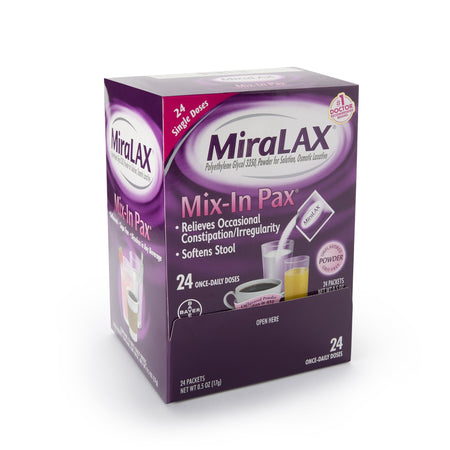 Bayer 11523726808 MiraLAX Polyethylene Glycol 3350 Laxative
