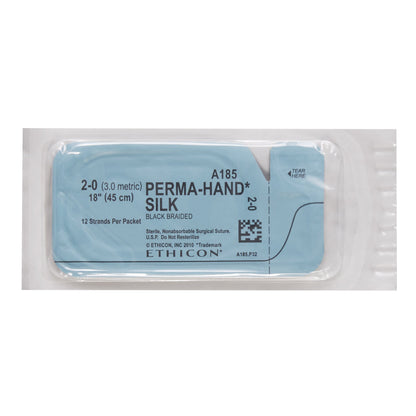 Nonabsorbable Suture without Needle Perma - Hand™ SUTUPAK™ Silk Braided Size 2-0