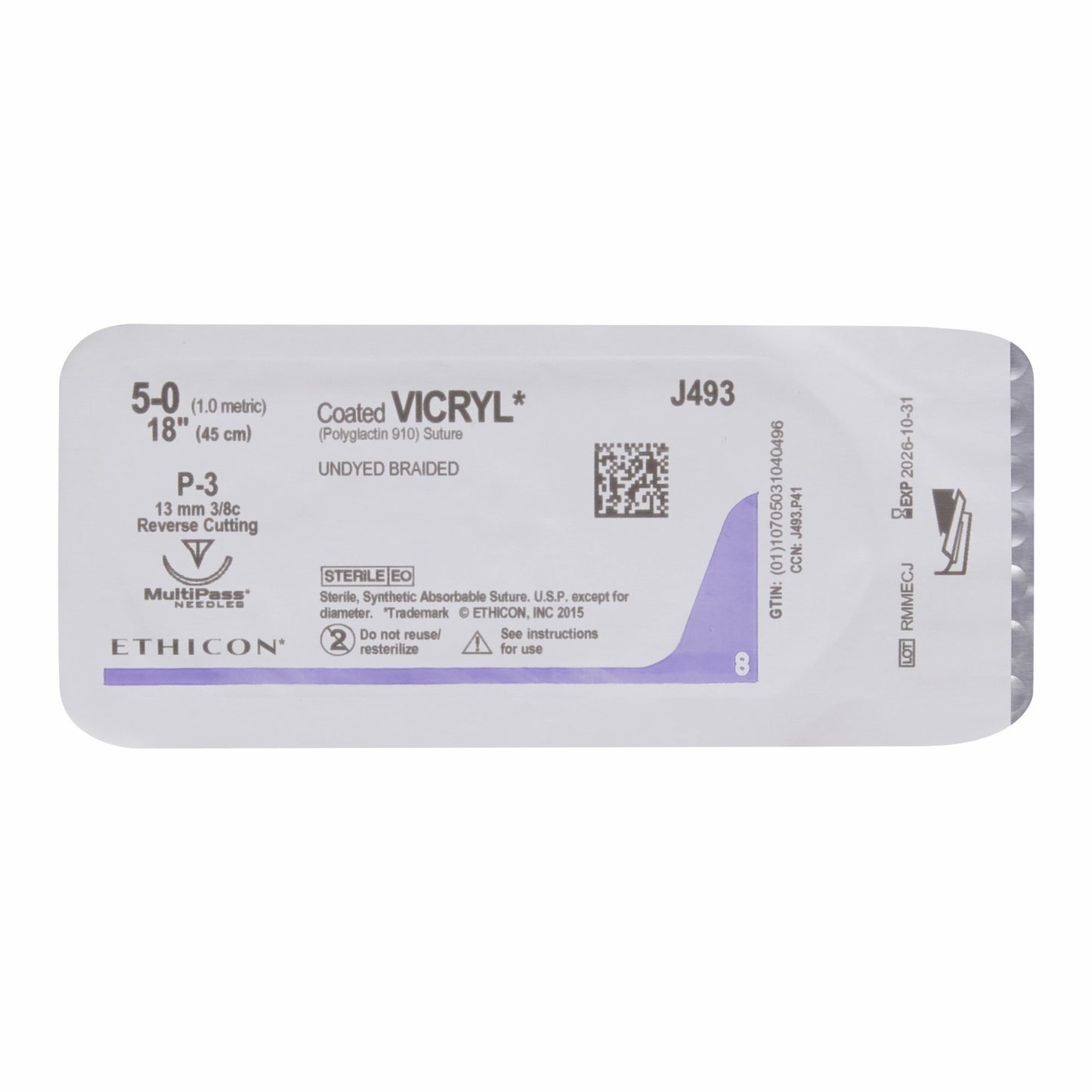 Coated Vicryl™ Suture with Needle