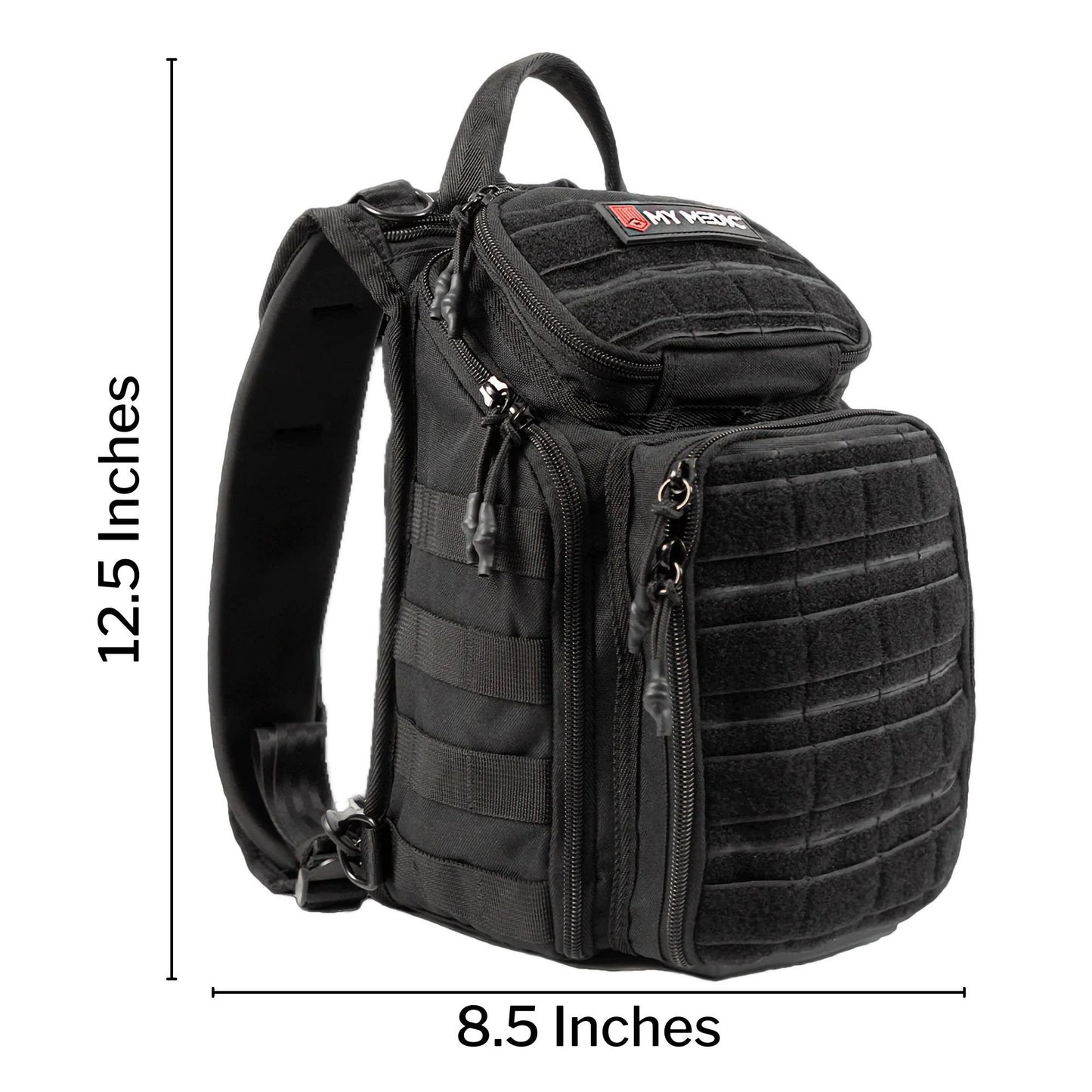 My Medic Recon First Aid Kit Backpack with Emergency Medical Supplies, Black