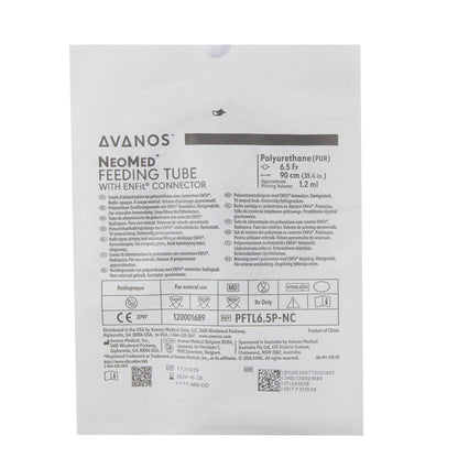 Nasogastric Feeding Tube with ENFit® Connector NeoMed® 6.5 Fr. 90 cm Tube Polyurethane Sterile