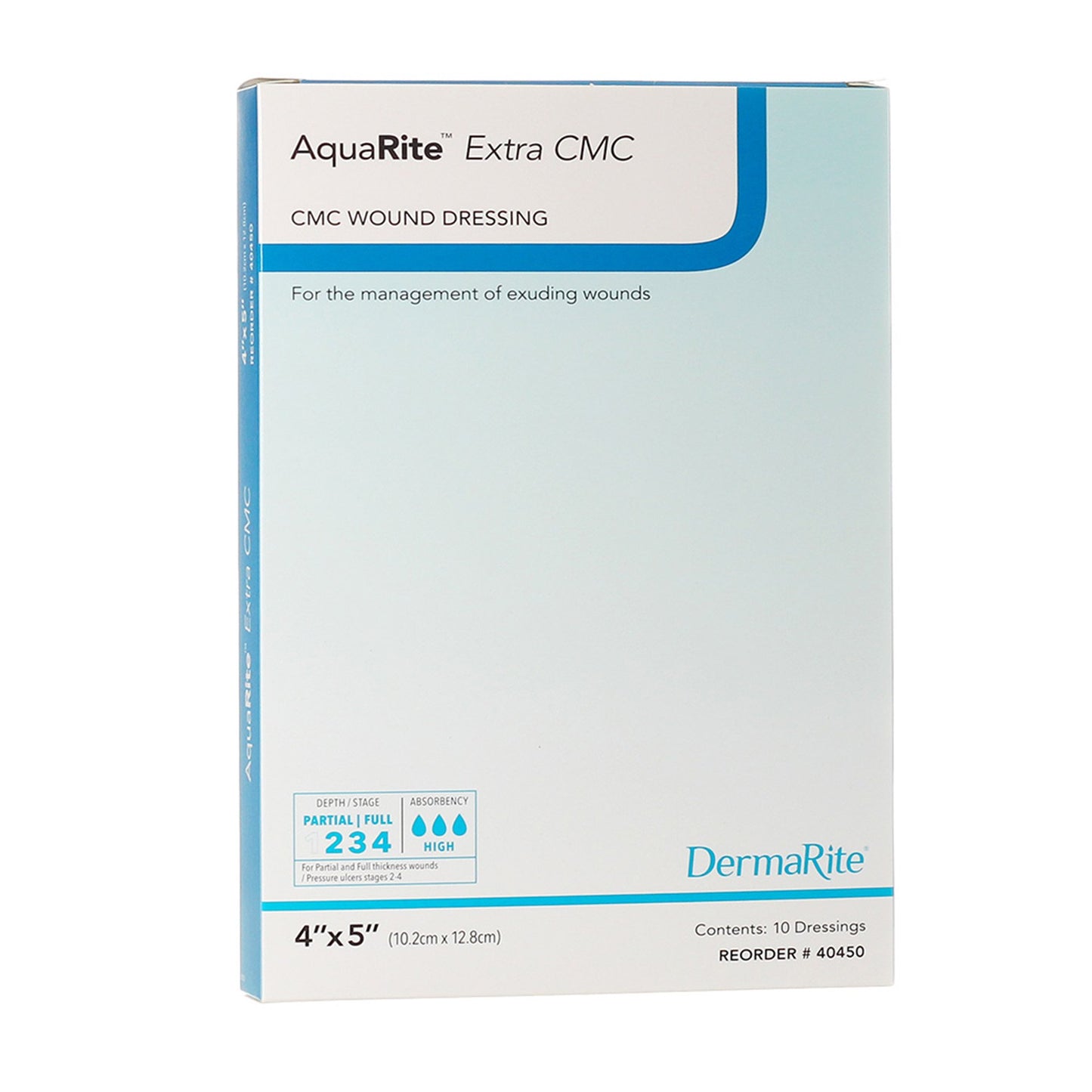AquaRite™ Extra CMC Gelling Fiber Wound Dressing, 4 x 5 Inch