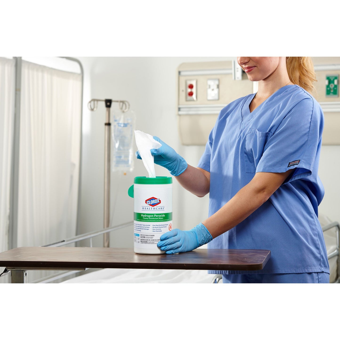 Clorox Healthcare® Hydrogen Peroxide Cleaner Disinfectant Wipes, Canister