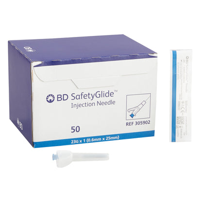 BD 305902 SafetyGlide™ Hypodermic Needle, 23 Gauge, 1 Inch Length