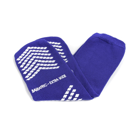 McKesson Single Tread Slipper Socks, Bariatric / X-Wide, Blue by McKesson Brand product image