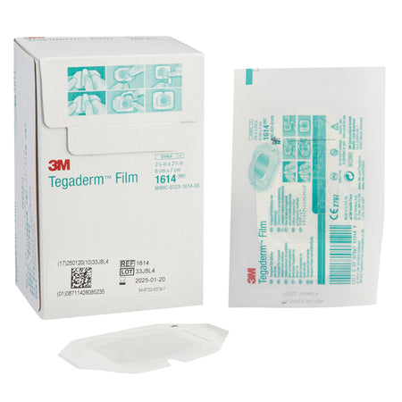 Solventum 1614 3M Tegaderm Rectangular Transparent Sterile Film Dressing