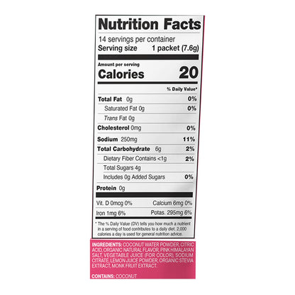 Cure Electrolyte Drink Mix, Tropical Punch, 7.7-gram Packets