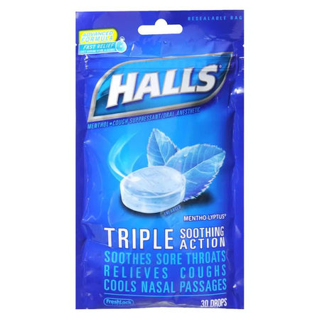 Cadbury Adams USA 31254662936 Halls Mentho-Lyptus Cough Suppressant/Oral Analgesic