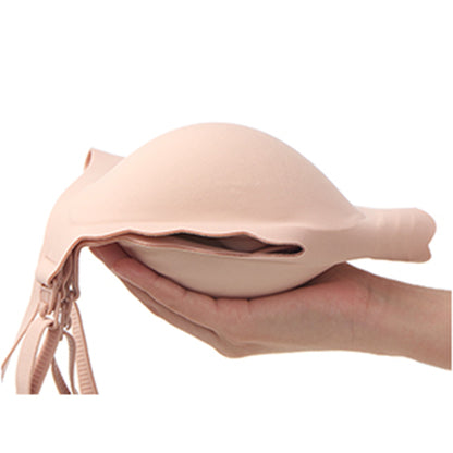 Nursing Bra Momcozy Jelly Strip 34 to 36 Inch Chest Medium Beige Back Hook and Eye Closure