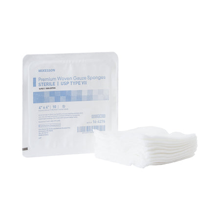 McKesson 16-4276 Sterile USP Type VII Gauze Sponge, 4 x 4 Inch, 16-Ply