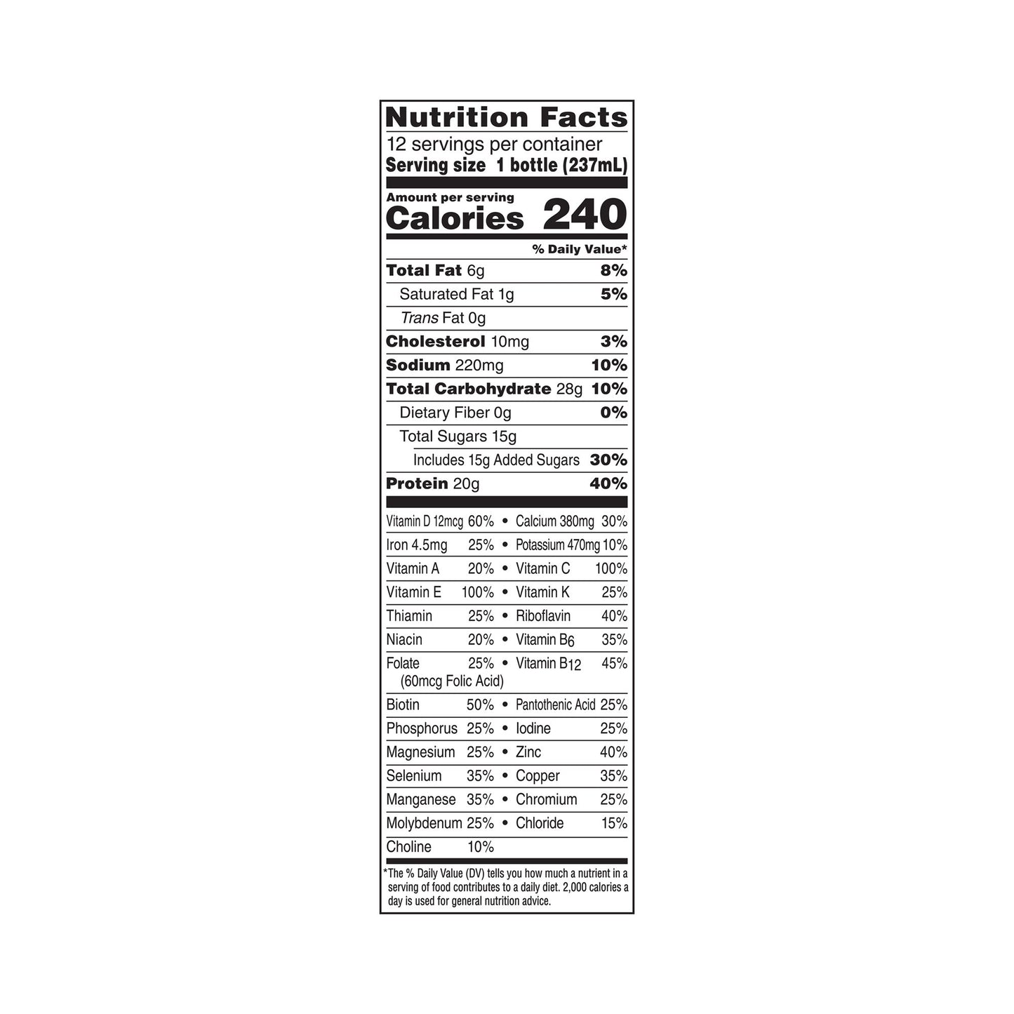 Boost® High Protein Strawberry Complete Nutritional Drink, 8-ounce bottle