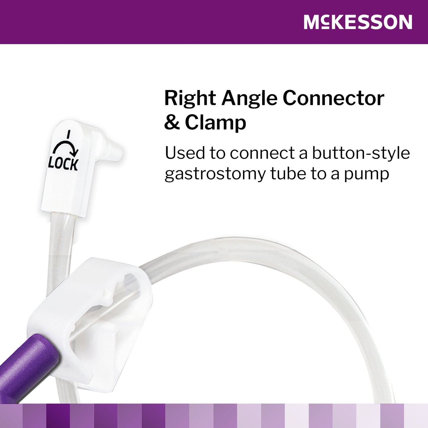 McKesson Bolus Enteral Feeding Extension Tube Set, 24 Inch