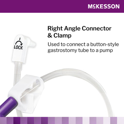 McKesson Bolus Enteral Feeding Extension Tube Set, 24 Inch