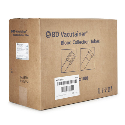 BD 367922 Vacutainer Venous Blood Collection Tube Sodium Fluoride / Potassium Oxalate Additive 4 mL BD Hemogard Closure.
