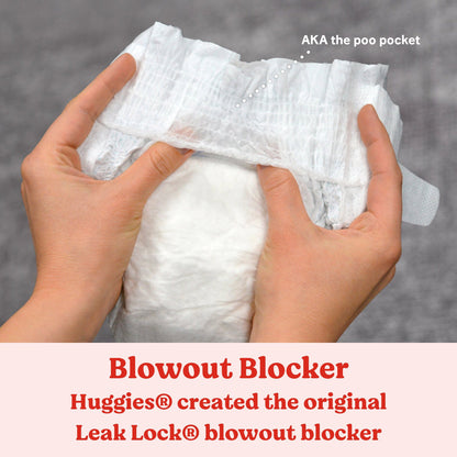 Unisex Baby Diaper Huggies® Little Movers Size 7 Disposable Moderate Absorbency