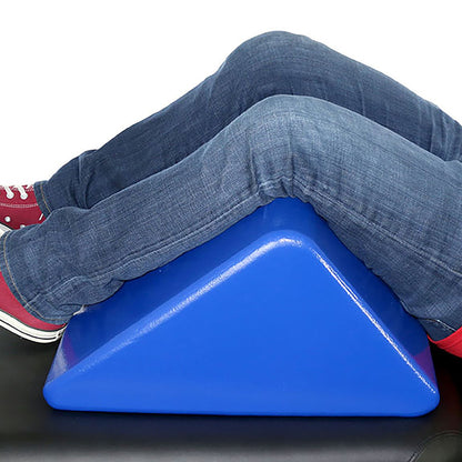 Skillbuilders® Knee Positioning Wedge, Foam, 13 in. L x 21 in. W x 15 in. H, Blue