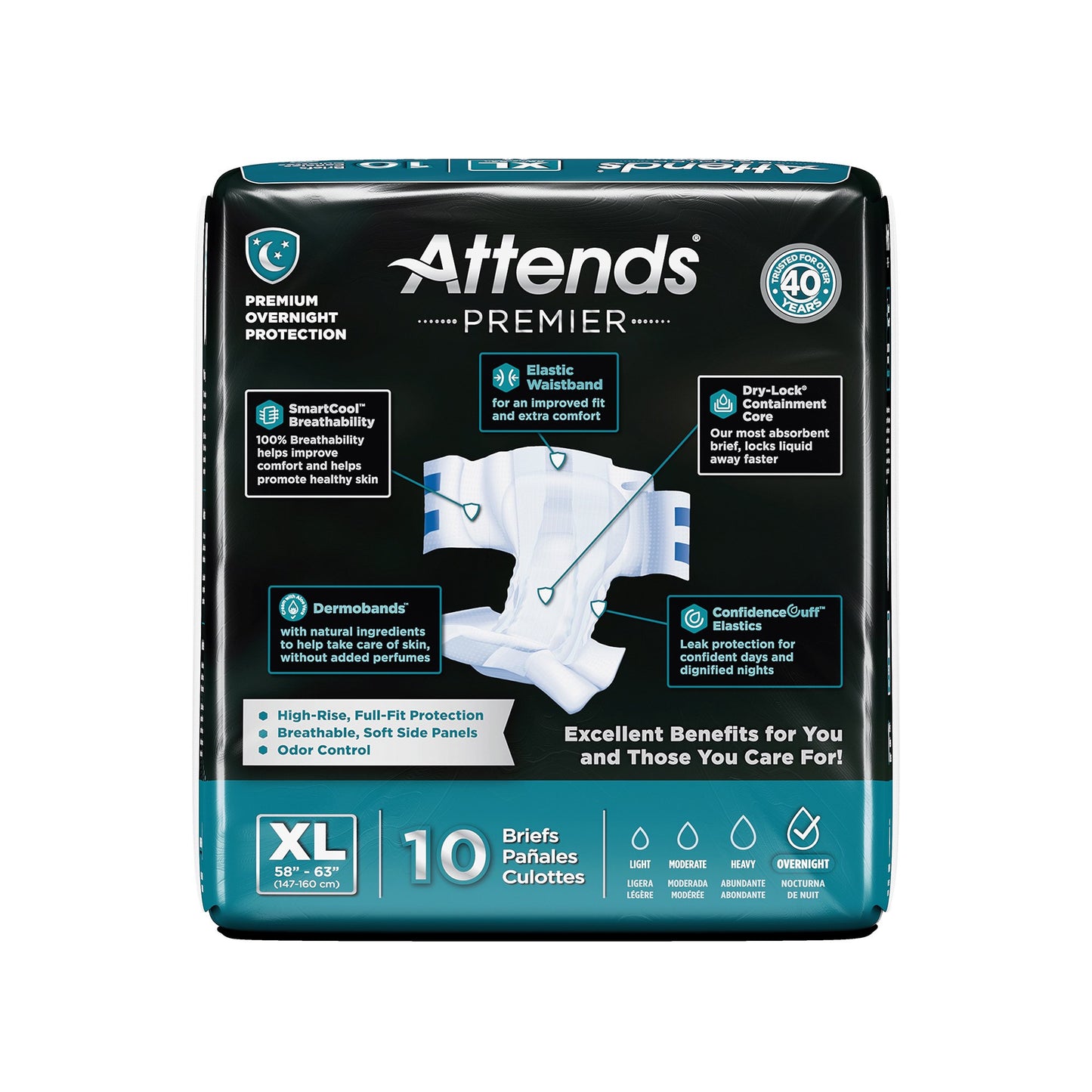 Attends® Premier Briefs, Extra Large