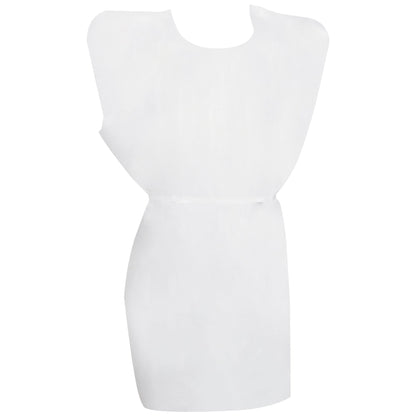 McKesson Patient Exam Gown, One Size Fits Most, White