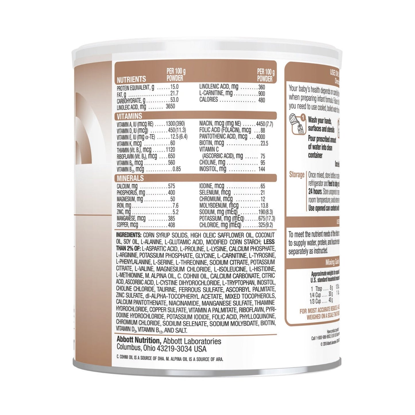 I-Valex®-1 Amino Acid-Modified Infant Formula With Iron, 14.1-ounce can