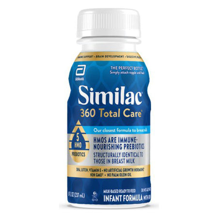 Abbott Nutrition 68138 Infant Formula Similac 360 Total Care Unflavored 8 oz. Bottle Liquid