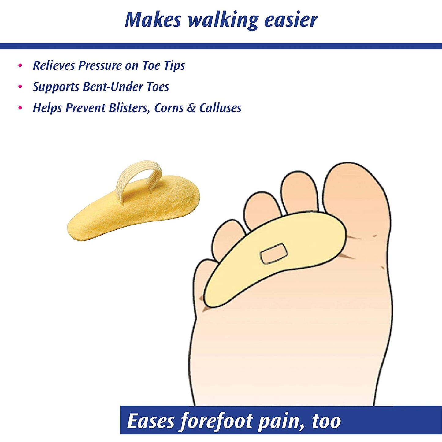 Pedifix® Left Hammer Toe Crest, Medium