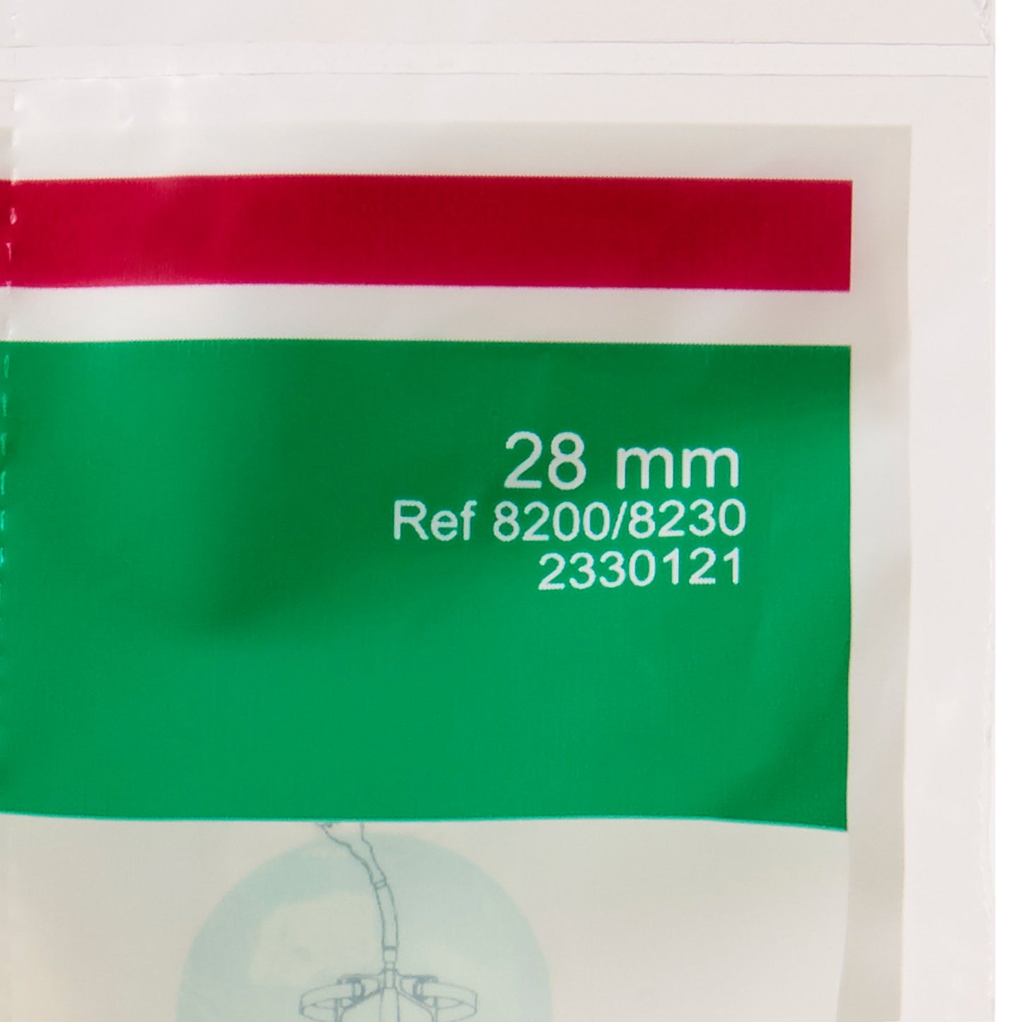 Coloplast Freedom Clear® 8200 Male External Catheter, Self-Adhesive, 28mm, Medium Size