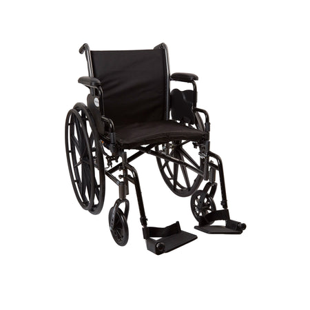 McKesson 146-K318DDA-SF Lightweight Wheelchair, 18 Inch Seat Width