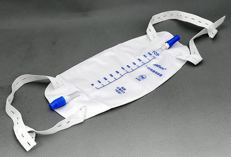 Amsino AS308N AMSure Urinary Drain Bag with Comfort Strap, 600 mL