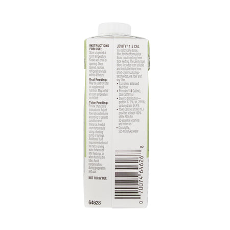 Abbott Nutrition 64628 Jevity 1.5 Cal Complete, Balanced Nutrition with Fiber, 8-ounce carton
