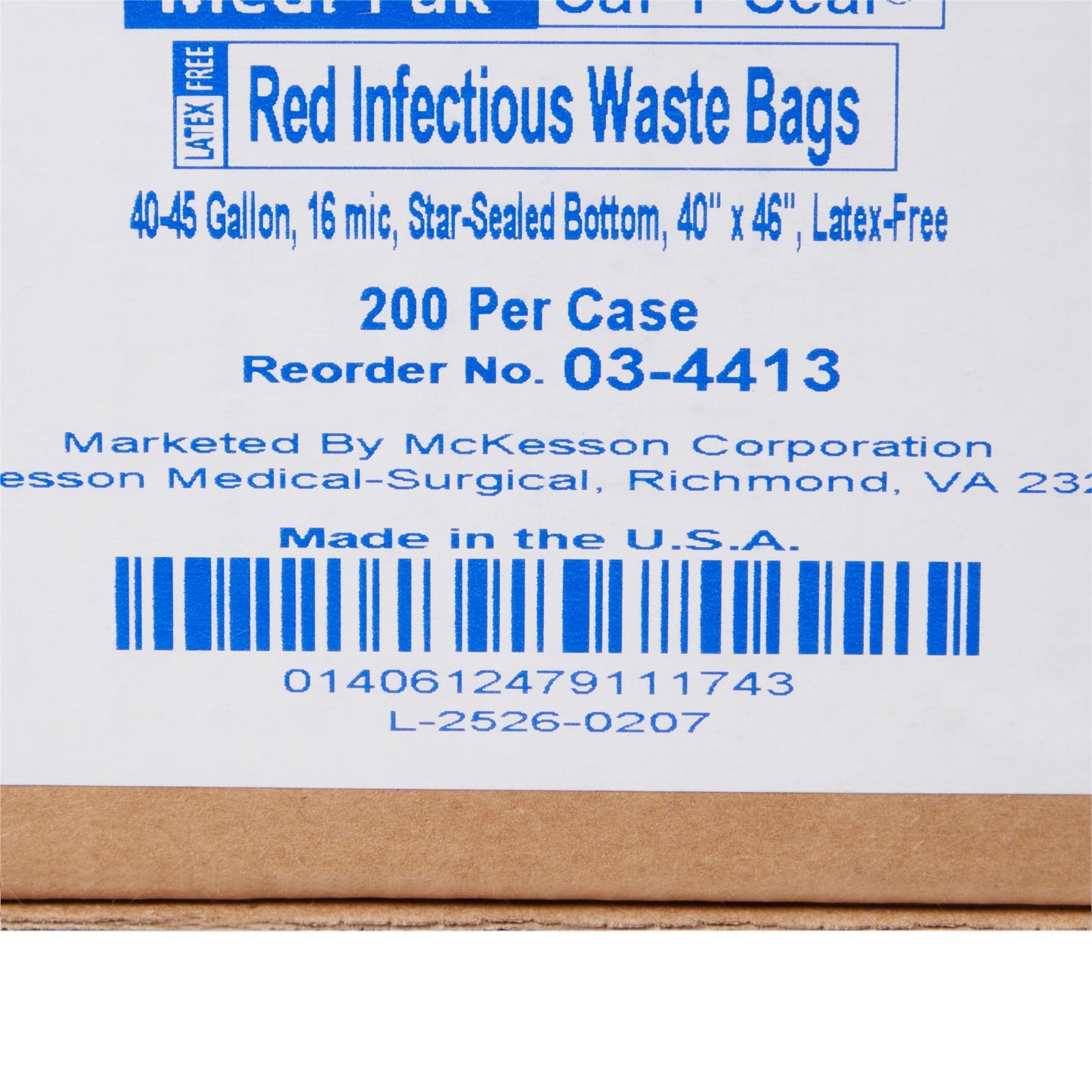 SAF-T-SEAL® Infectious Waste Bag, 40-45 gal