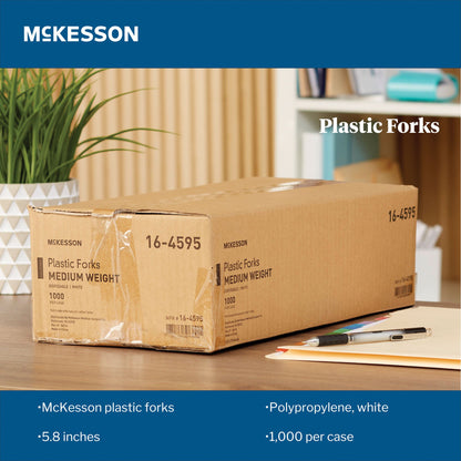 McKesson Polypropylene Fork, White