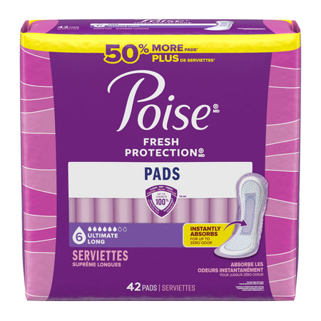 Kimberly-Clark 1267160 Poise Fresh Protection Bladder Control Pad, One Size Fits Most