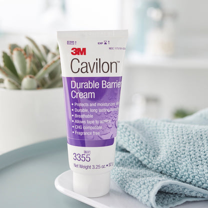 3M Cavilon™ 3355 Durable Barrier Cream, 3.25 oz Tube, Fragrance Free, Hypoallergenic