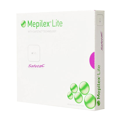 Mepilex® Lite Soft Silicone Foam Dressing, 10 x 10 Centimeter
