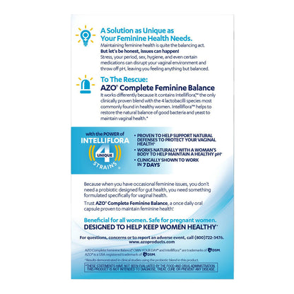 Dietary Supplement AZO® Capsule 30 per Box
