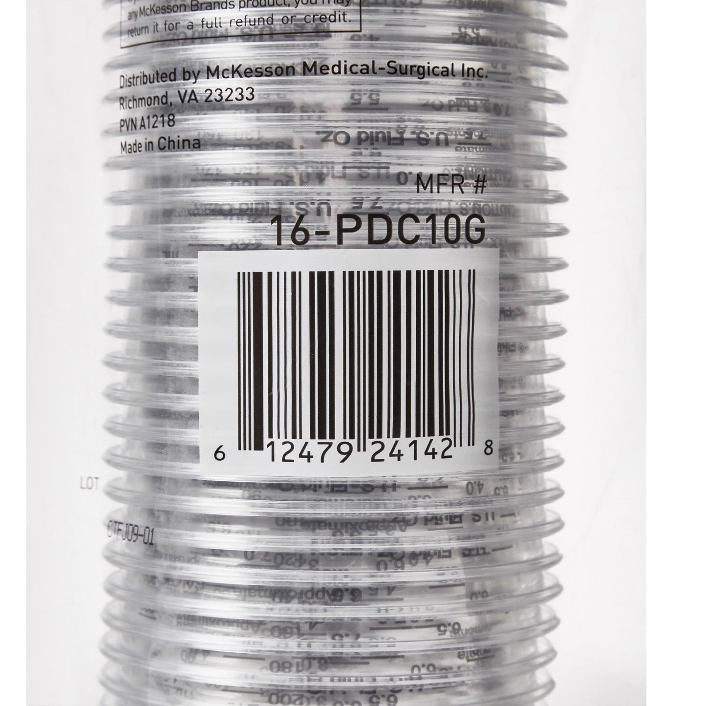 McKesson Graduated Drinking Cup, 10 oz., Clear