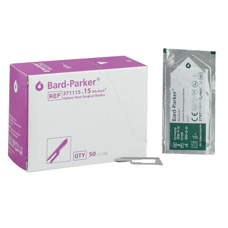 Bard-Parker® 371115 Carbon Rib-Back® Blade, Size 15