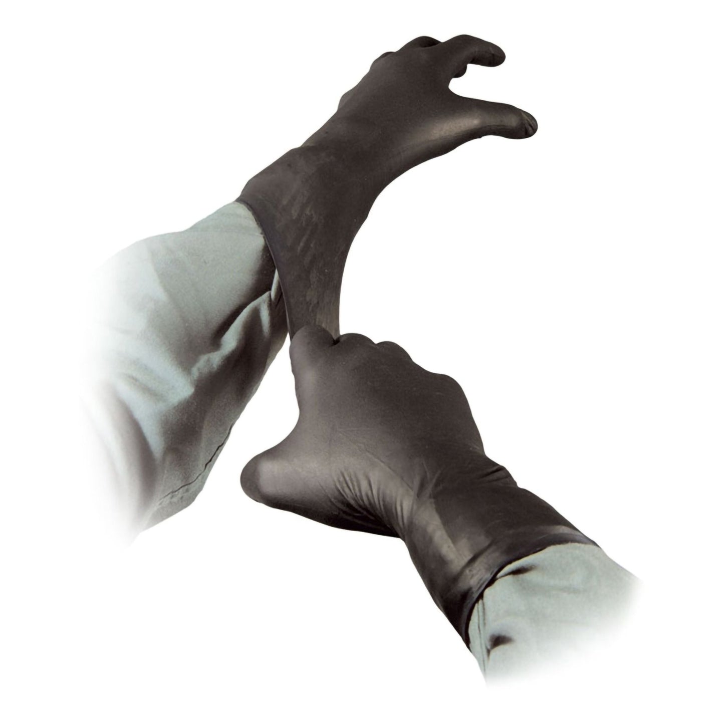Black Talon® Nitrile Extended Cuff Length Exam Glove, Medium, Black