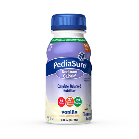 Abbott Nutrition 1157120 PediaSure Reduced Calorie Therapeutic Nutrition, Vanilla, 8-ounce bottle