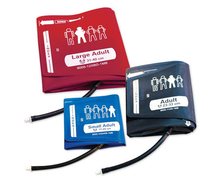 American Diagnostic Corp 9005CKA Reusable Blood Pressure Cuff Set ADC Assorted Size Range Arm Nylon Cuff