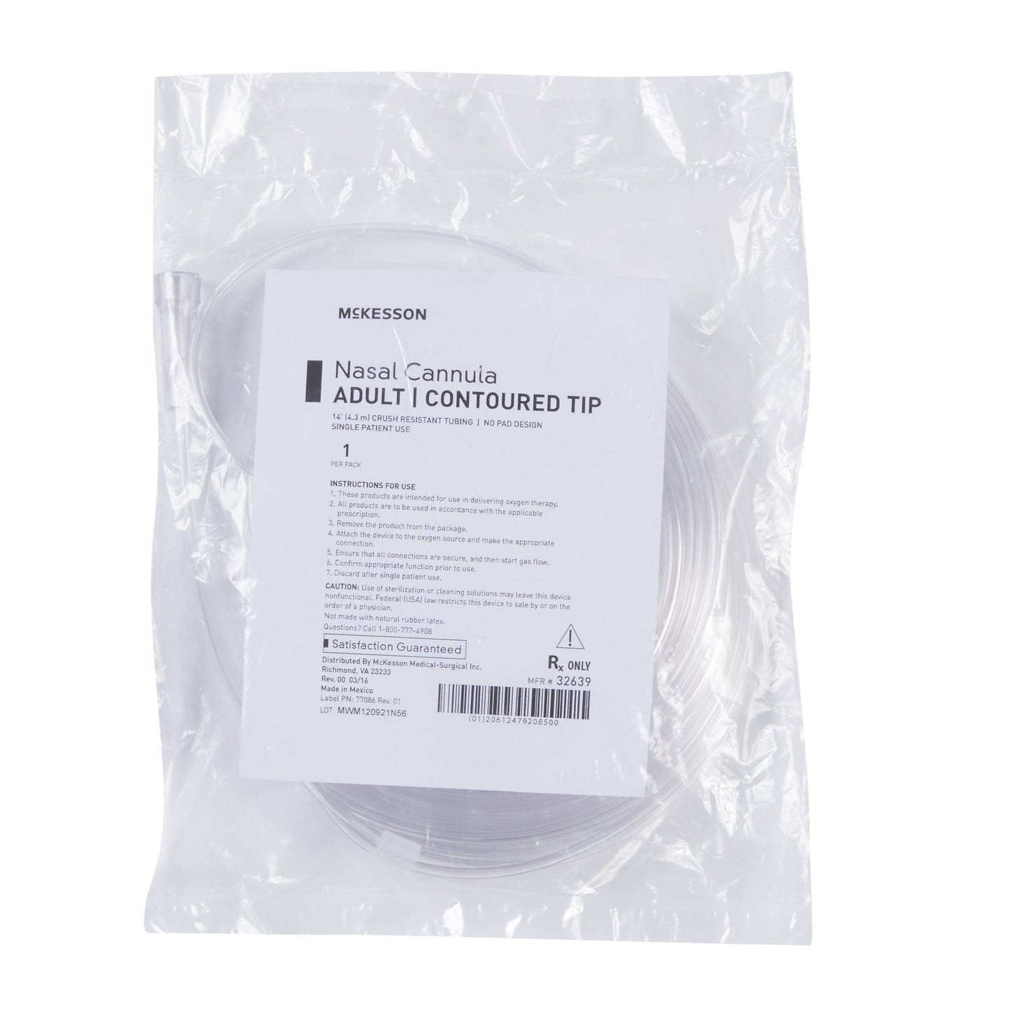 McKesson Nasal Cannula, 14 Foot