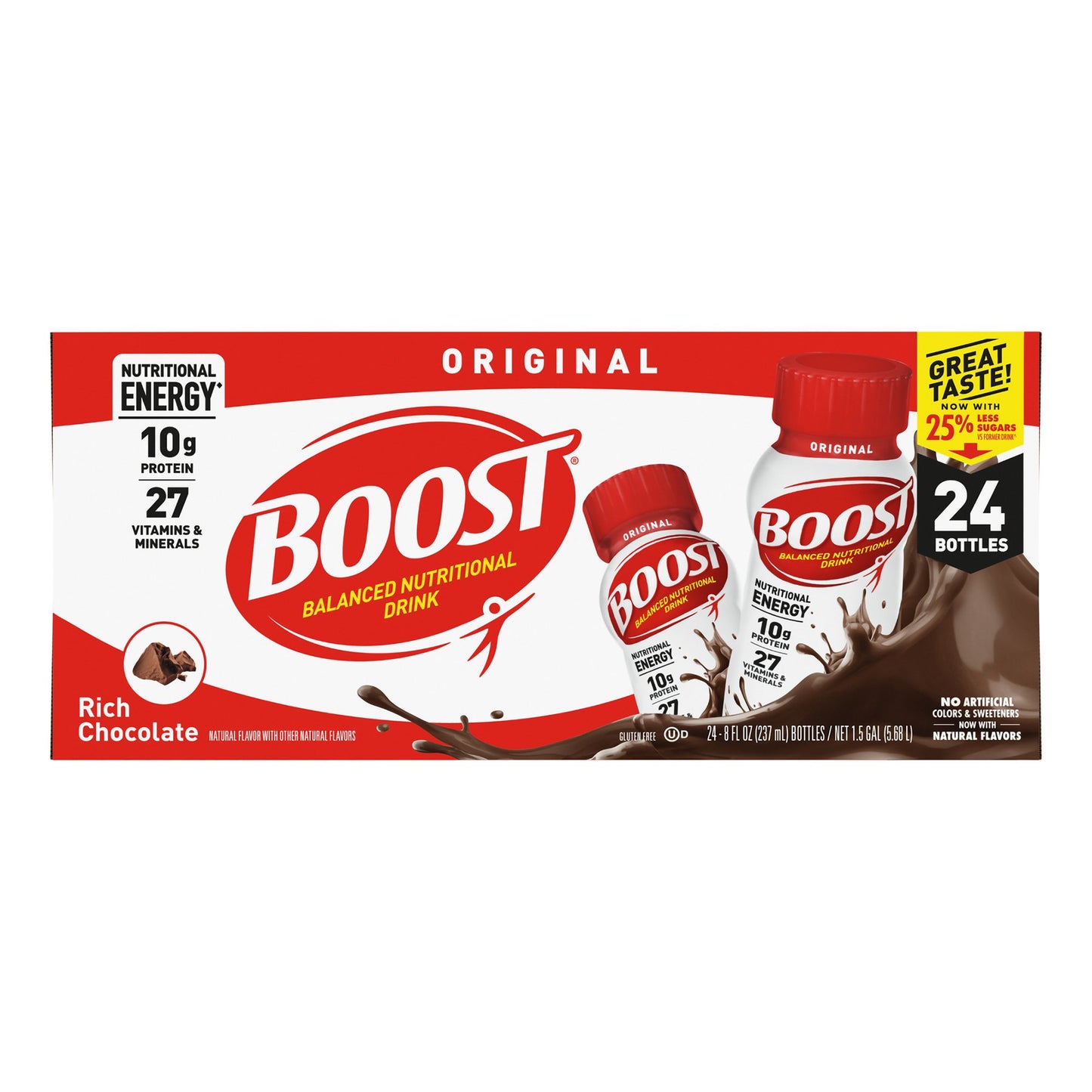 Boost® Original Chocolate Balanced Nutritional Drink, 8-ounce bottle