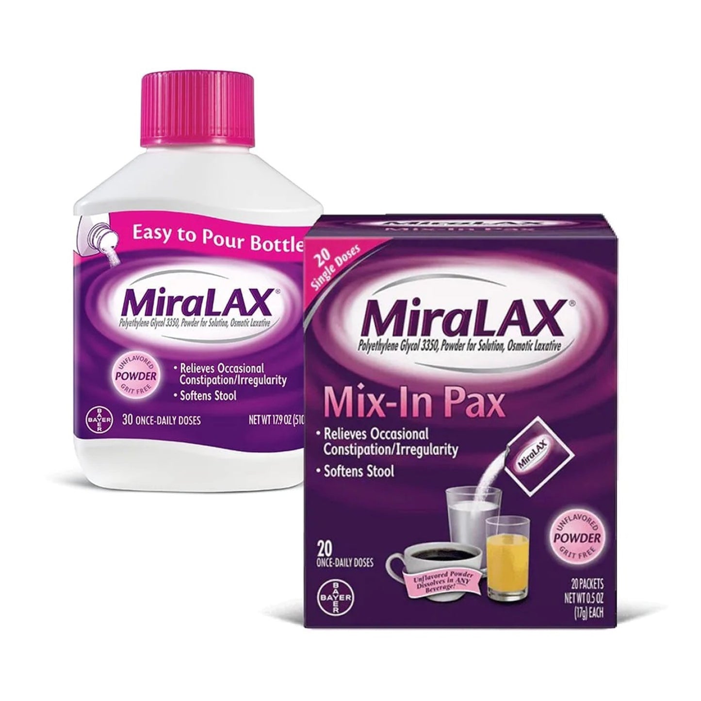 MiraLAX® Polyethylene Glycol 3350 Laxative