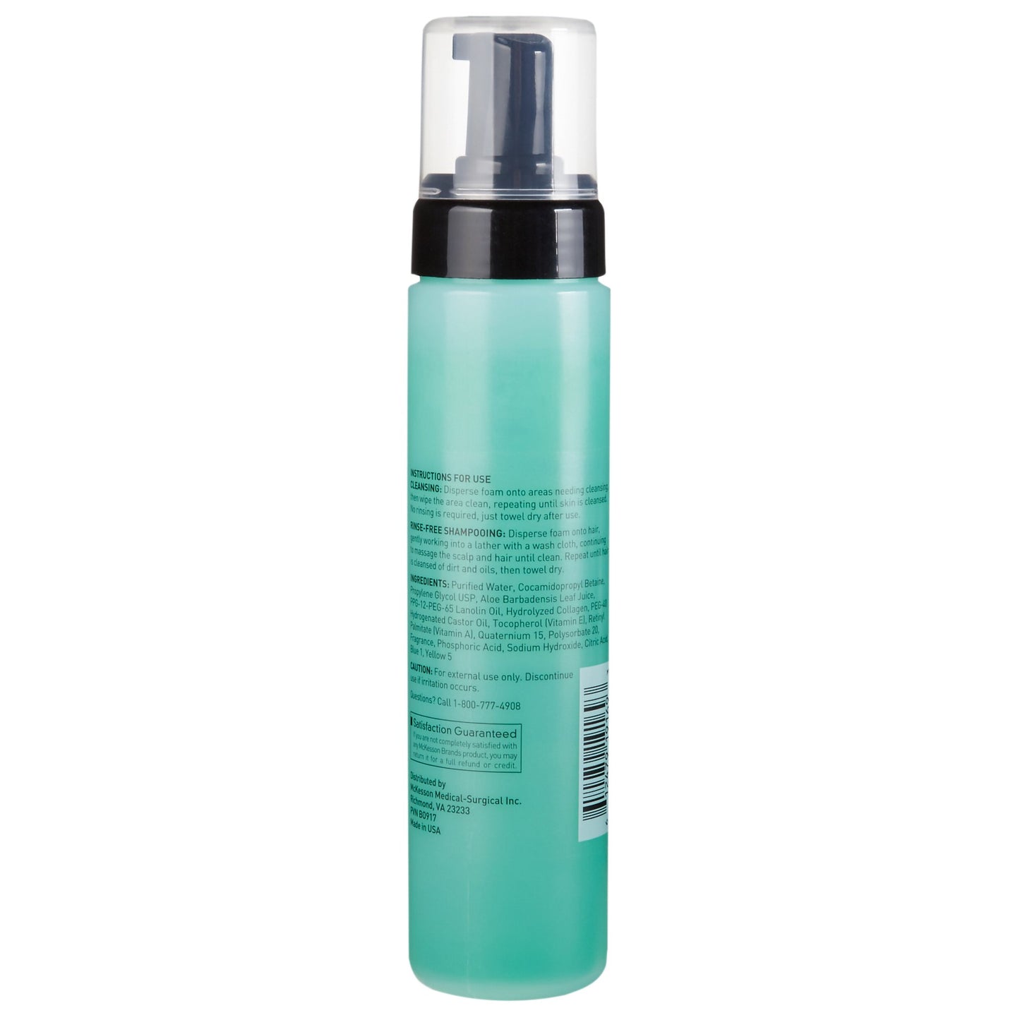 McKesson Rinse-Free Body Wash, Cucumber Melon Scent, 9 oz Pump Bottle