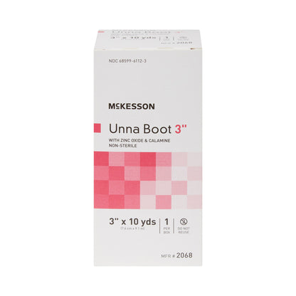 McKesson Unna Boot with Calamine and Zinc Oxide, 3 Inch x 10 Yard